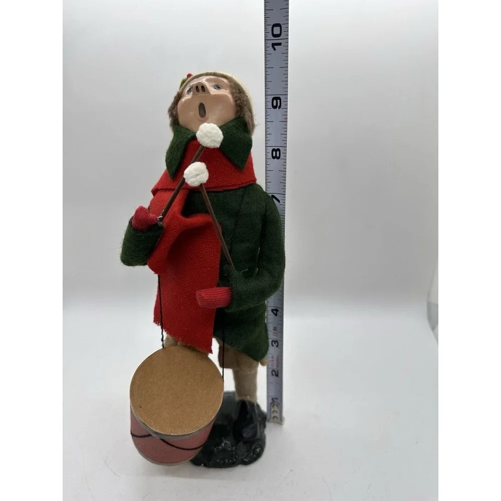 Vintage Byers Choice 1984 Drummer Boy Caroler Signed Bumpy Base 9.5
